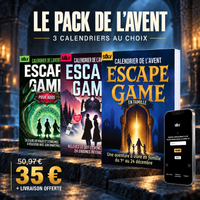 Le Pack de l'Avent SOLV : 3 calendriers escape game au choix pour 35 € livraison offerte